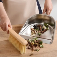 Durable Stainless Steel Countertop Dustpan Easy to Clean Edges and Gaps Cleaning Shovel for Home Desktop Wholesale 1