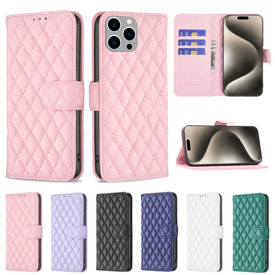 Compact Magnetic Flip Wallet with Card Slot - Leather Case