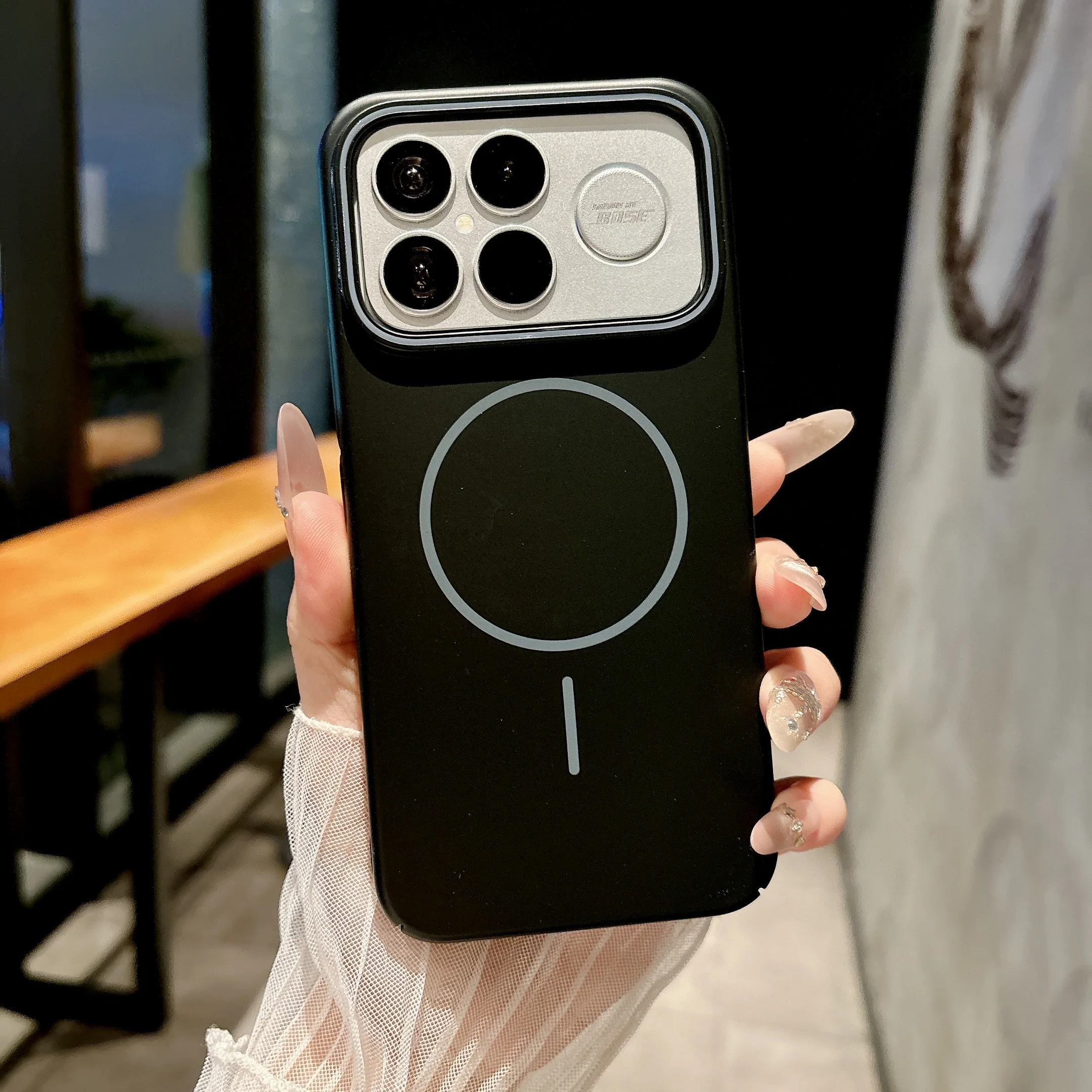 Matte Magnetic Wireless Charging Candy Color Frosted Protective Back Cover