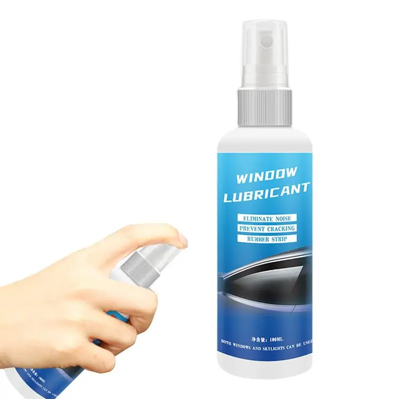 Car Silicone Lubricant 100Ml Car Door Glass Lift Rubber Softening Agent Multi Surface Spray Lubricant To Eliminate Noise New