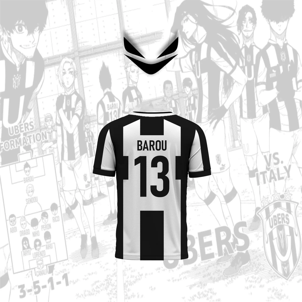 Summer 3D printing Futsal & Football Motif VL Replika Anime Ubers Blue Lock Full Print Cosplay T-shirt Kids Adults Tops Clothing 2