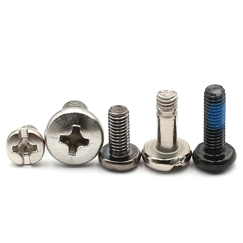 

100Pcs M2.5 M2.6 Cross Recess Phillips B-Head/Spherical Center Head Non-standard Machine Screw Length=4/6/8/12/24.5mm