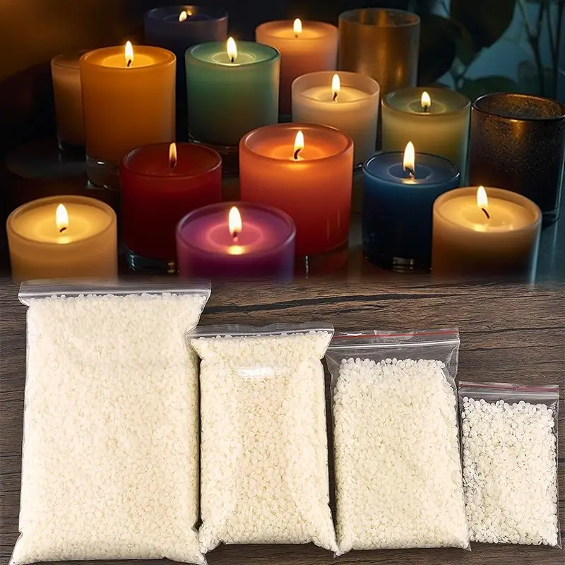 Candle Wax Natural Soy Wax For DIY Candle Making Supplies Waxed Candles  Wicks Material Handmade Gift Candle Wax 50g/100g - AliExpress