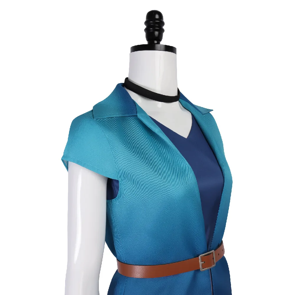 Generic Gradient Dark Blue Jacket and Pants Costume for Women (Unofficial)