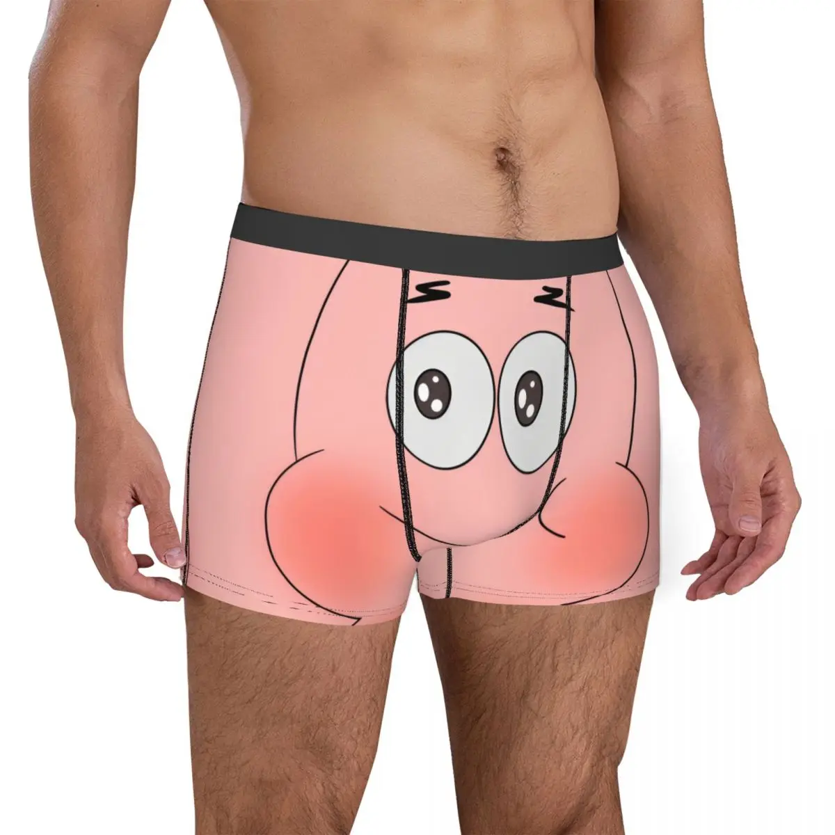 SpongeBobed  Pie Big Star Boxers Fun Underwear Boxer Underpants Gag Gift For Men 3