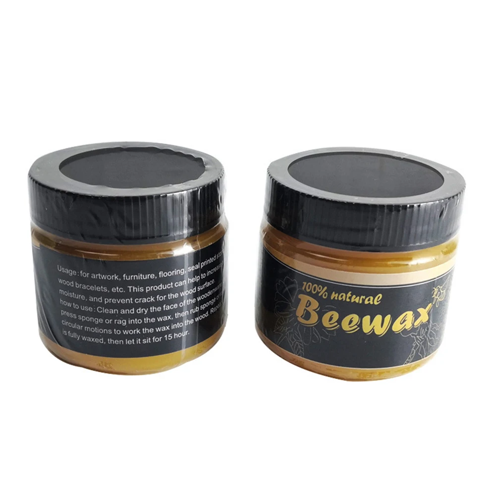 Wood Care Wax 10-1PCS Natural Pure Beewax Furniture Care Maintenance Waterproof Brightening Polishing Cleaner