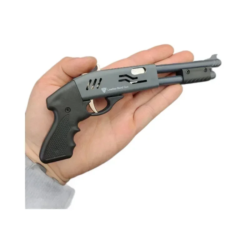 Rubber Band Gun Toys 8-Round Mini Shotgun Rifle Model Burst Small Spray Soft Bullet Gun Game Role Playing Tool 6