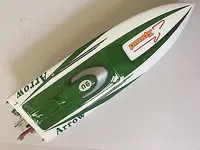 Toy E36 High Speed Prepainted Green Electric Racing KIT RC Boat Hull Only for Advanced Player Toucan Remote Control Ship TH02654 1