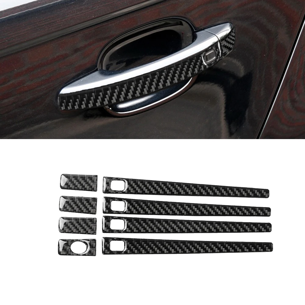 Door Gate Grab Handle Decoration Trim Cover Decal Car Interior Accessories for A4L A5 2009 2010 2011 2012 2013 2014 2015