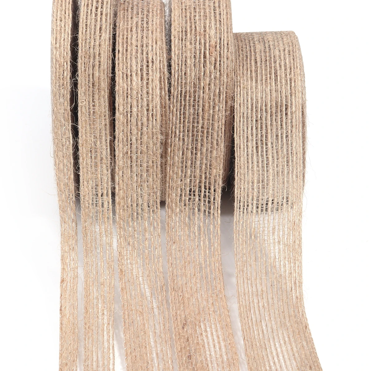 1–10 m Jute-Sackleinenband, Vintage-Stil, schlichtes Leinenstoffband für Hochzeiten, Partys, Weihnachtsdekoration, DIY-Blumenstrauß, Geschenke, Verpackung – Detail 9