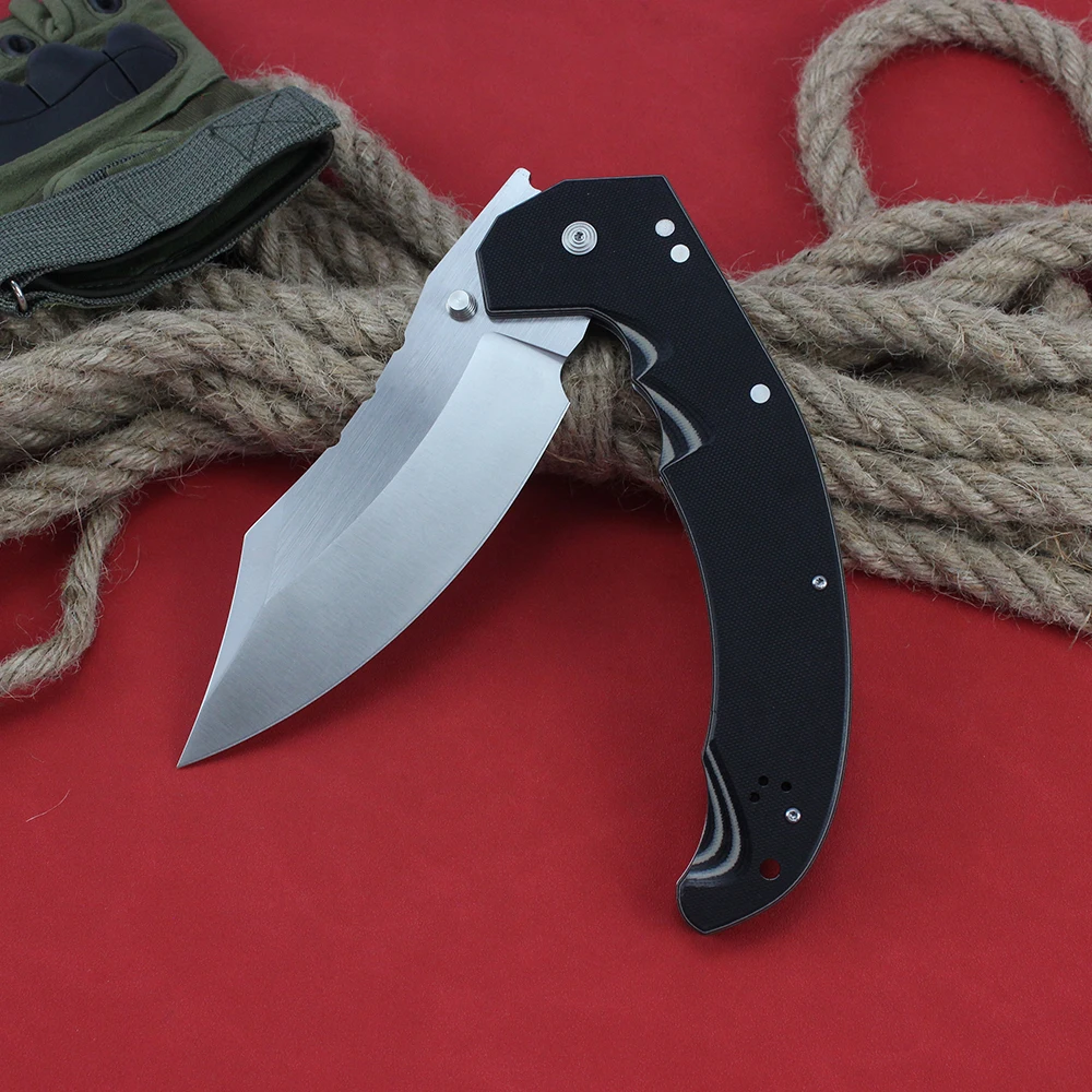 NEW Cold Large MAYHEM knives Aus10A Steel Twotone G10 Folding knife EDC Multipurpose Outdoor Survival Hunting Tanto Pocket Knife 5