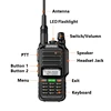 Baofeng UV-68 Pro Max V2 10W Walkie Talkie Orange IP68 Waterproof 8800mah Type C Charging High Power UV-S22 Pro UV-98 Pro Radio 3