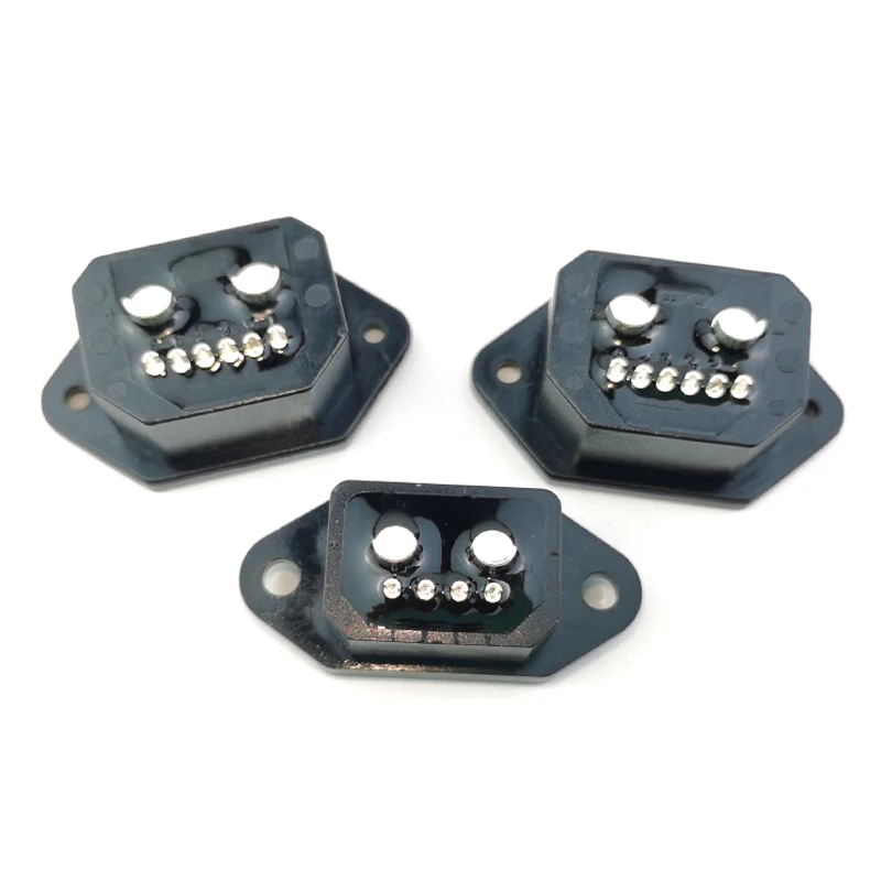 High-Power Electric Vehicle Charging Plug with Elbow Wire Connector