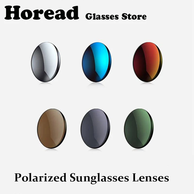 Polarized Sunglasses Lenses 1.56 1.61 1.67 Prescription  Aspheric Optical Anti UV Radiation Mirror Colourful Sun Glasses Lenses