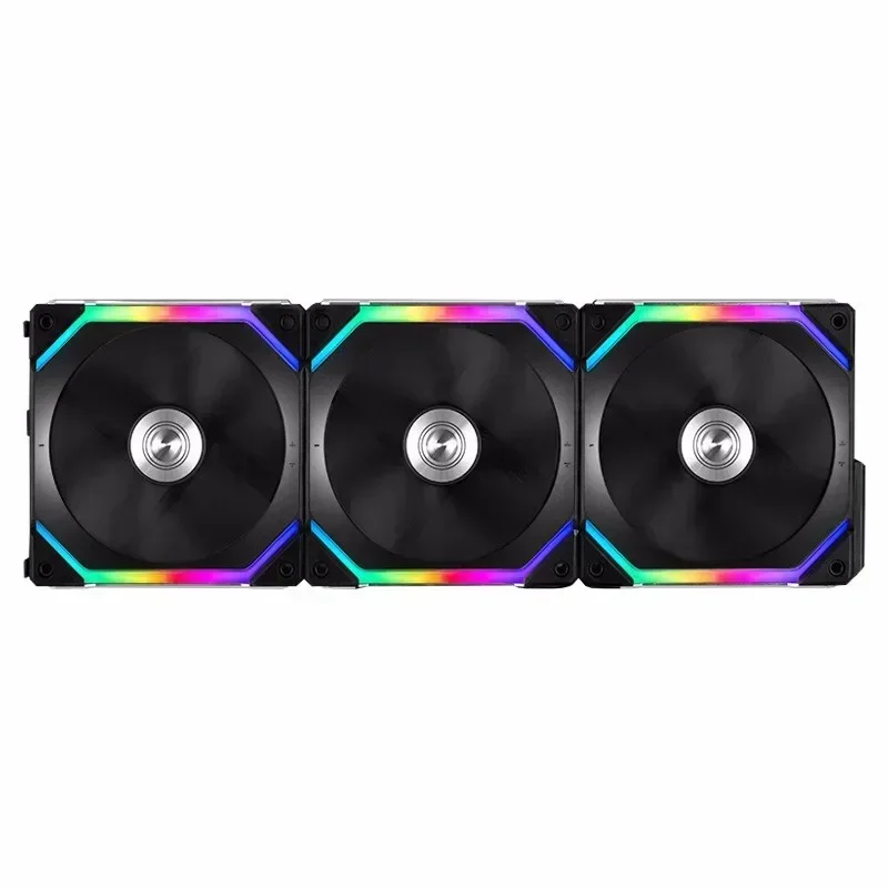Li-uno fã Kit Sl120 v1 Al120 140 120 140 mm Cabo Modular Rgb Software Livre Controle Inteligente Pwm m b 5v Argb Preto Branco li - Imagem 3