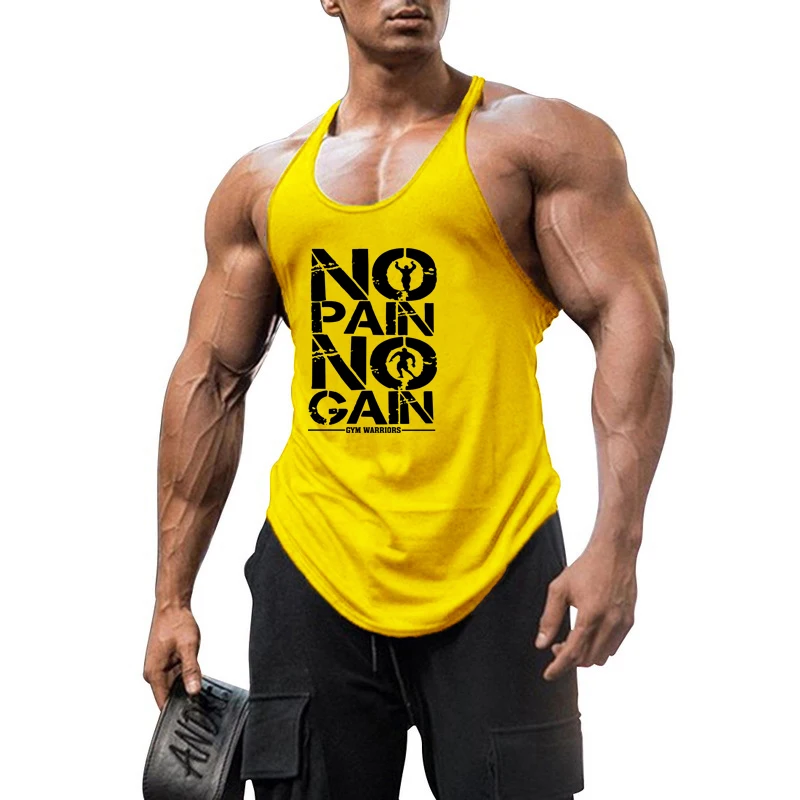 Gym Fashion Workout Man Hemd Kleding Tank Top Mens Bodybuilding Spier Sleeveless Singlets Fitness Training Running Vesten
