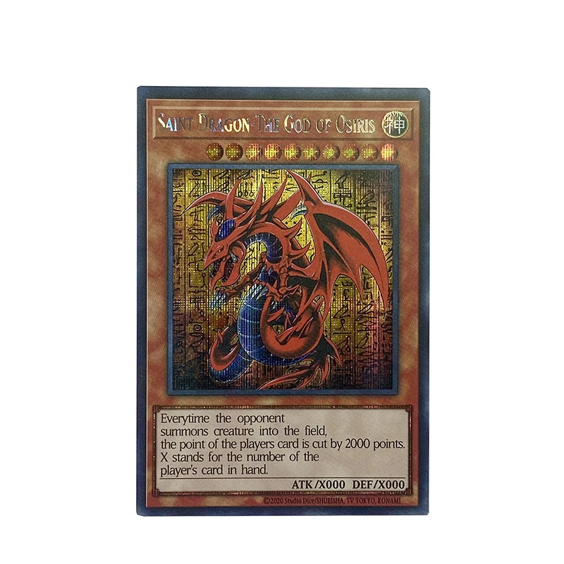 ORICA YUGIOH DIY 프록시 카드, 이집트 신 2024 슬리퍼, 하늘 용, 오벨리스크, 토멘터, 라의 날개 달린 용, 비 오리지널