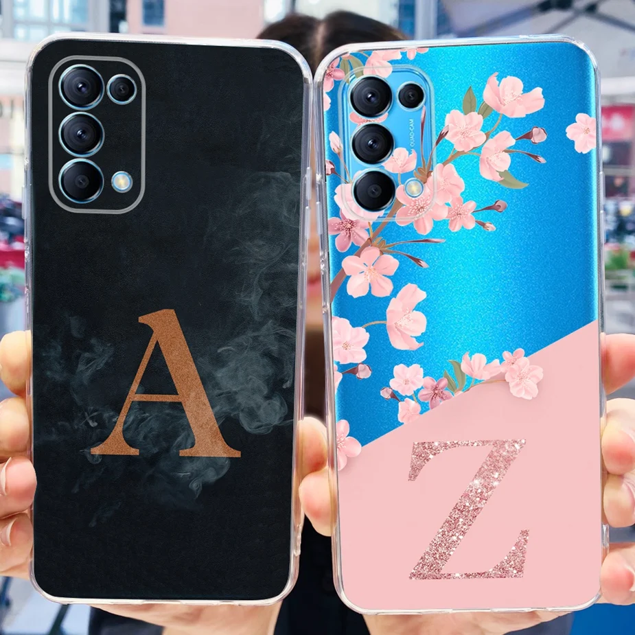 Luxury Letters Clear Silicone Phone Case - Soft Protective Cover