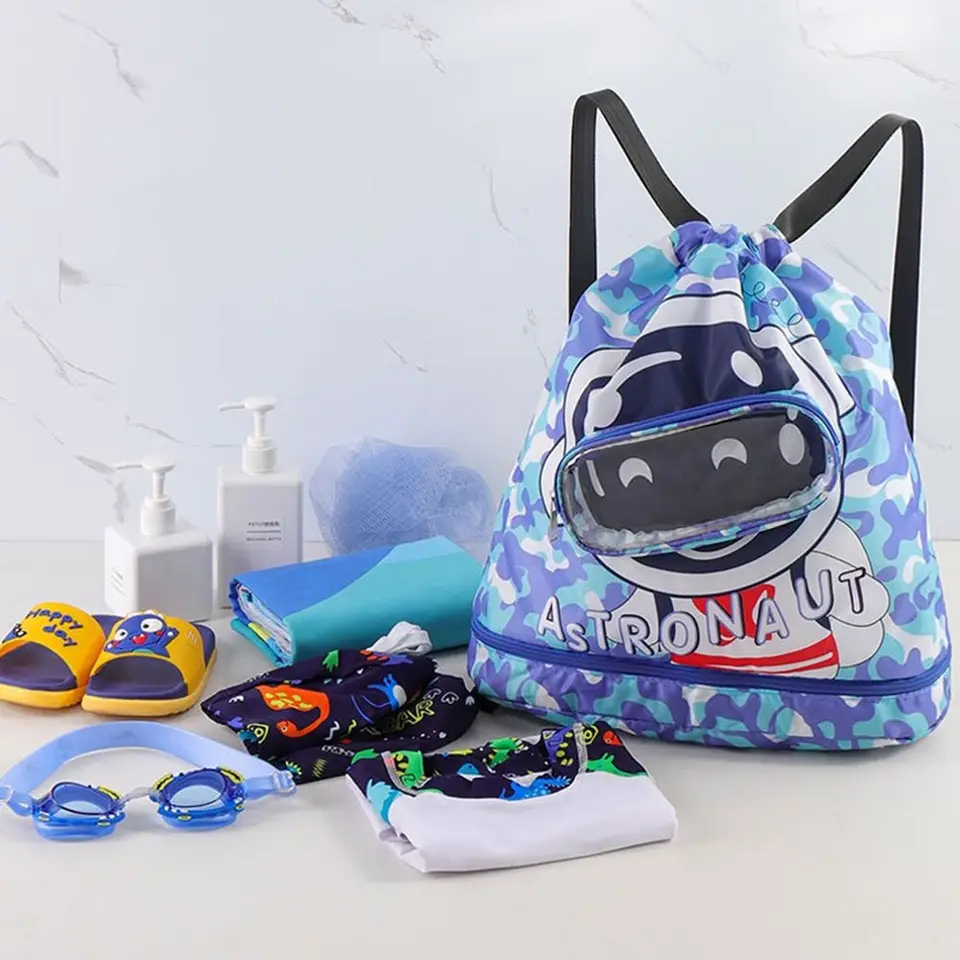 Borsa da nuoto per bambini, per allenamento e palestra, con