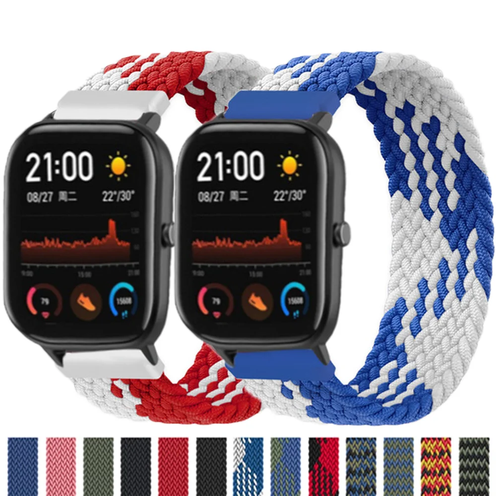 Ремешок 20 мм 22 для Amazfit bip/gts/2/3 pro/gts2 mini/gtr 47 мм/gts3 Samsung galaxy watch 4 classic 46 42 active 2 | Наручные