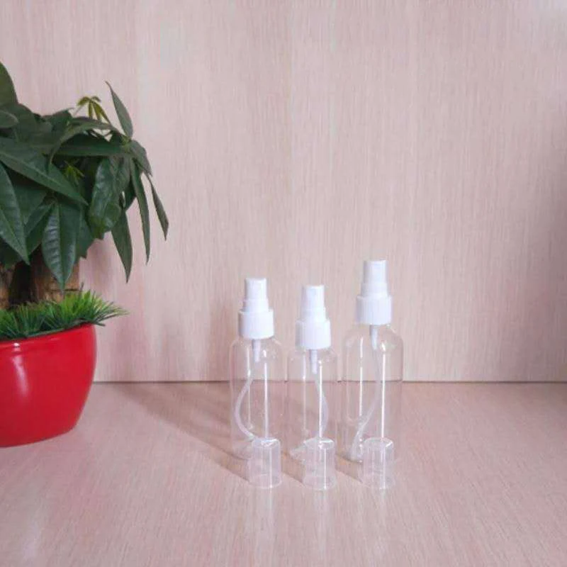 10ml-500ml Small Spray Bottle Cosmetic Perfume Dispenser Storage Jar Travel Portable Soap Bottle Transparent Plastic Bottles