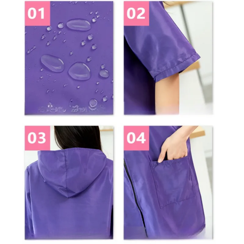 Women's Apron Short Sleeved Waterproof And Oil Resistant Fabric Kitchen And Home Coat Work Clothes Half Sleeved Pet Clothing 5
