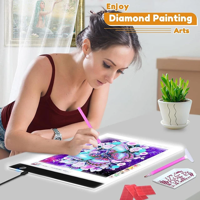 Elice A4 LED Light Pad for Diamond Painting, USB Powered Light Board  Digital Graphics Tablet for Drawing Pad Art Painting board - AliExpress