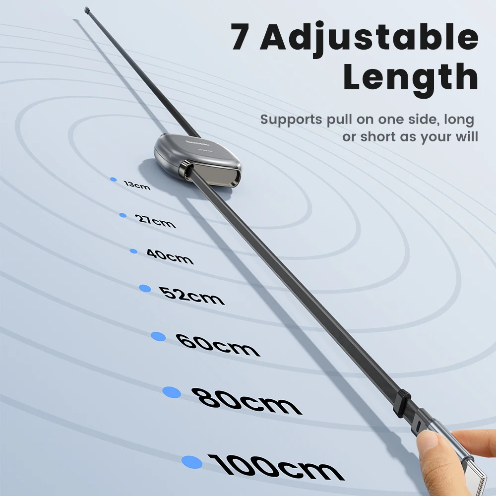 รูปสินค้า สายชาร์จ USB-C พับเก็บได้ ชาร์จเร็ว สำหรับ iPhone Samsung Huawei