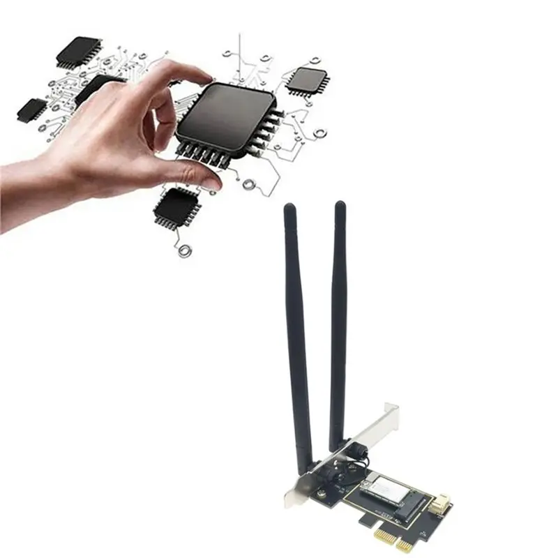 AC600 무선 Wifi 어댑터 카드 PCI-E 600Mbps 2.4G/5G Windows 7 8 10 11용 듀얼 밴드 블루투스 네트워크 카드
