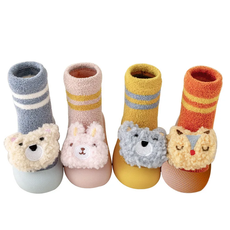 

Baby Walking Shoes Baby Soft Sole Floor Shoes Anti Slip And Warm Children's Floor Socks Shoes