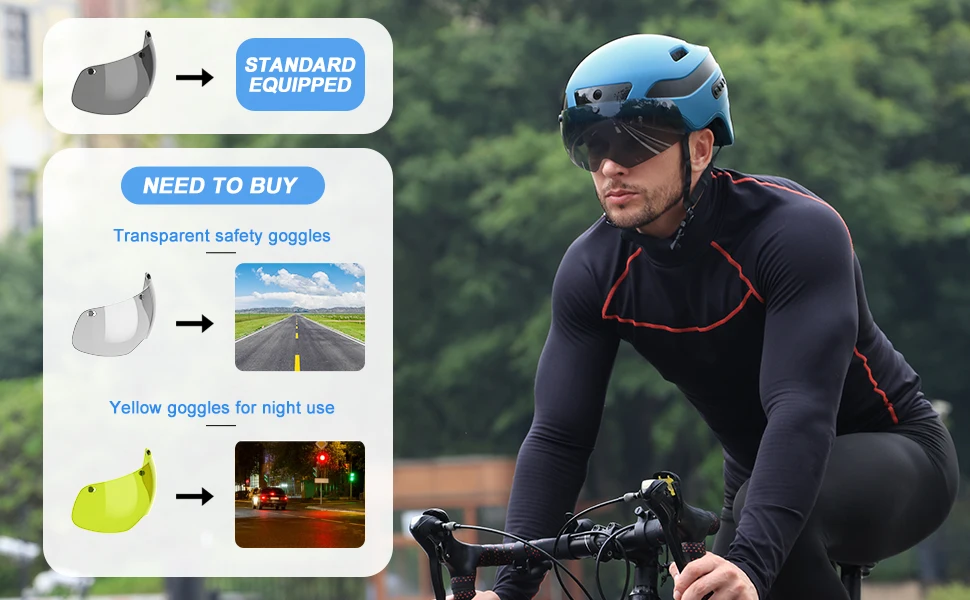 KRS-S1 Bike Helmets For Men Smart Helmets For Adults With 1080P 60 Fps Sports Camera