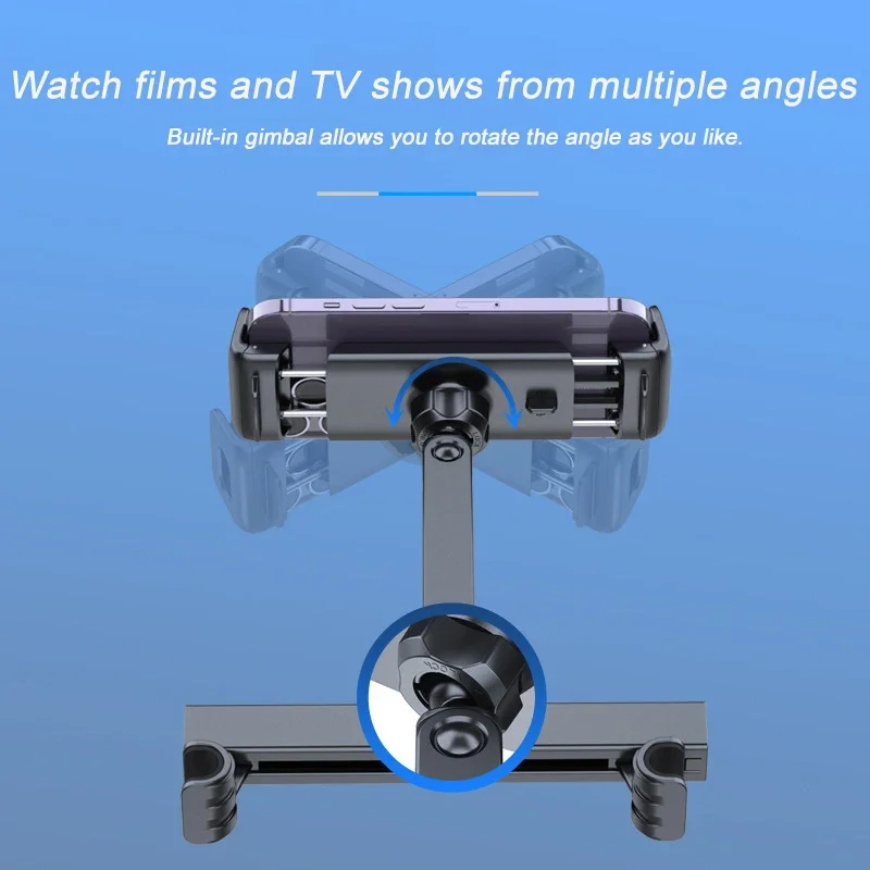 New Tablet Car Holder 360 Rotation Rear Pillow Holder Tablet Car Back Seat Bracket Phone Stand For Phone iPad Tablet 4.5-13 Inch