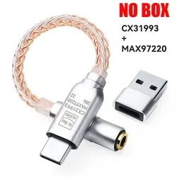 Premium USB-C to 3.5mm HiFi Audio Adapter with 32-bit 384kHz DAC and Headphone Amplifier (Dual Chip NO BOX)