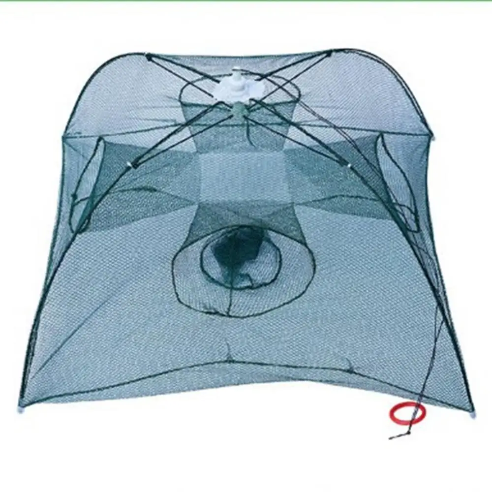 1~4PCS Holes Folding Fishing Net Trap Portable Fishing Bait Trap