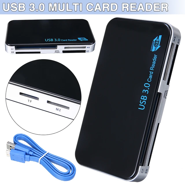 Lecteur Multi cartes pour SD/XD/ MS/CF/TF/M2 - Lecteur de carte MicroSD -  Adaptateur