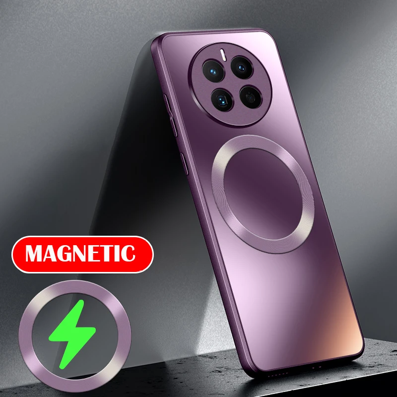 Sleek Frosted Matte Silicone Case with Magnetic Wireless Charging