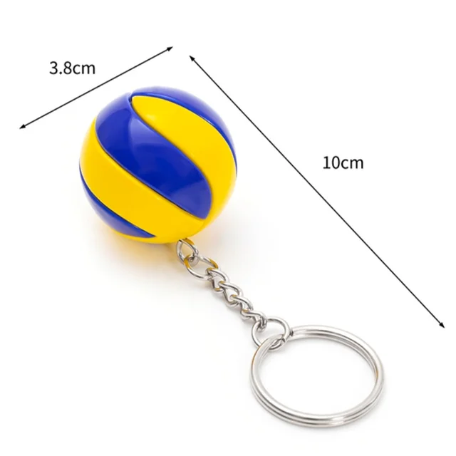 Tandem Sport Volleyball Key Chain-Mini Volleyball On Key Ring for Backpacks,Gym Bags,Purses 5