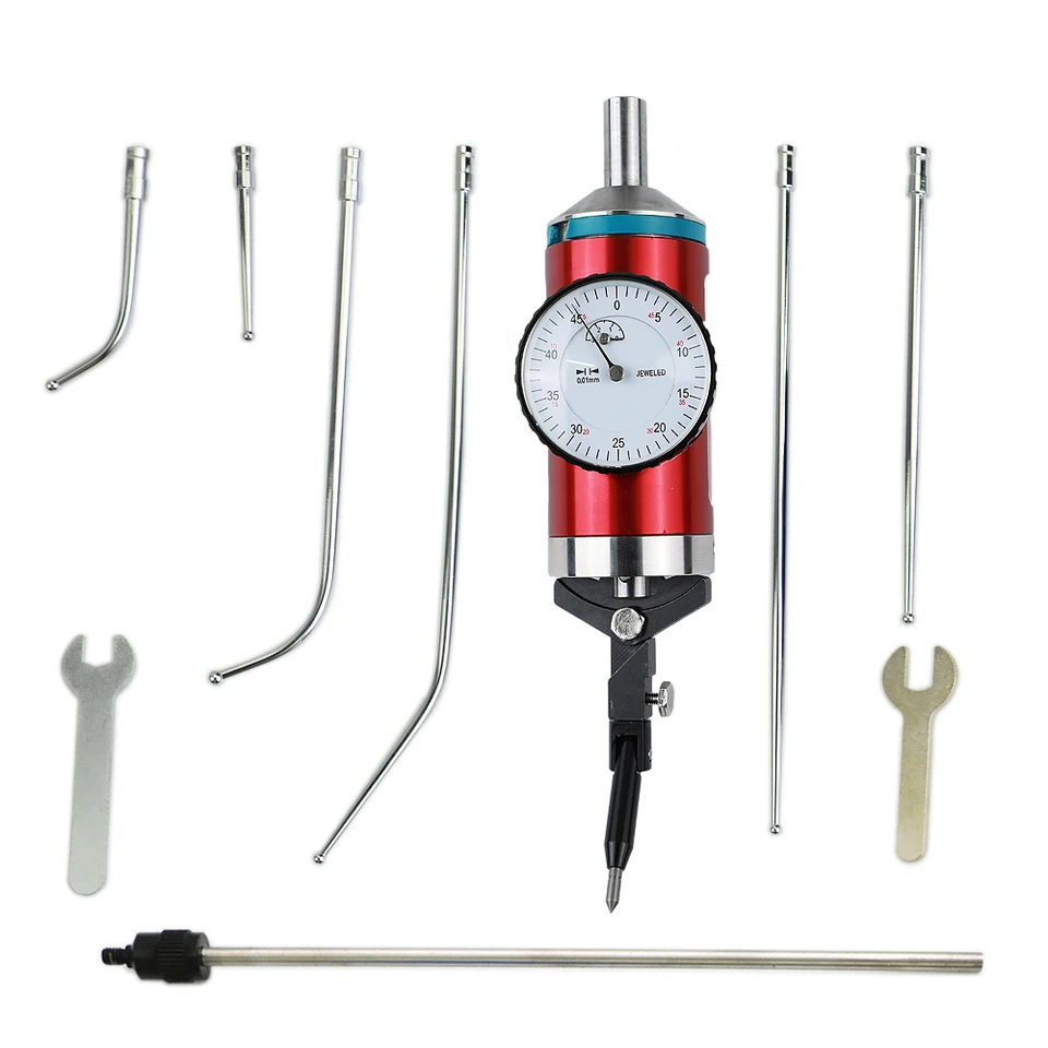 Neoteck Koaxiale Zentriermessuhr 0-3mm - Präzisions-Messuhr Set Mit Koffer