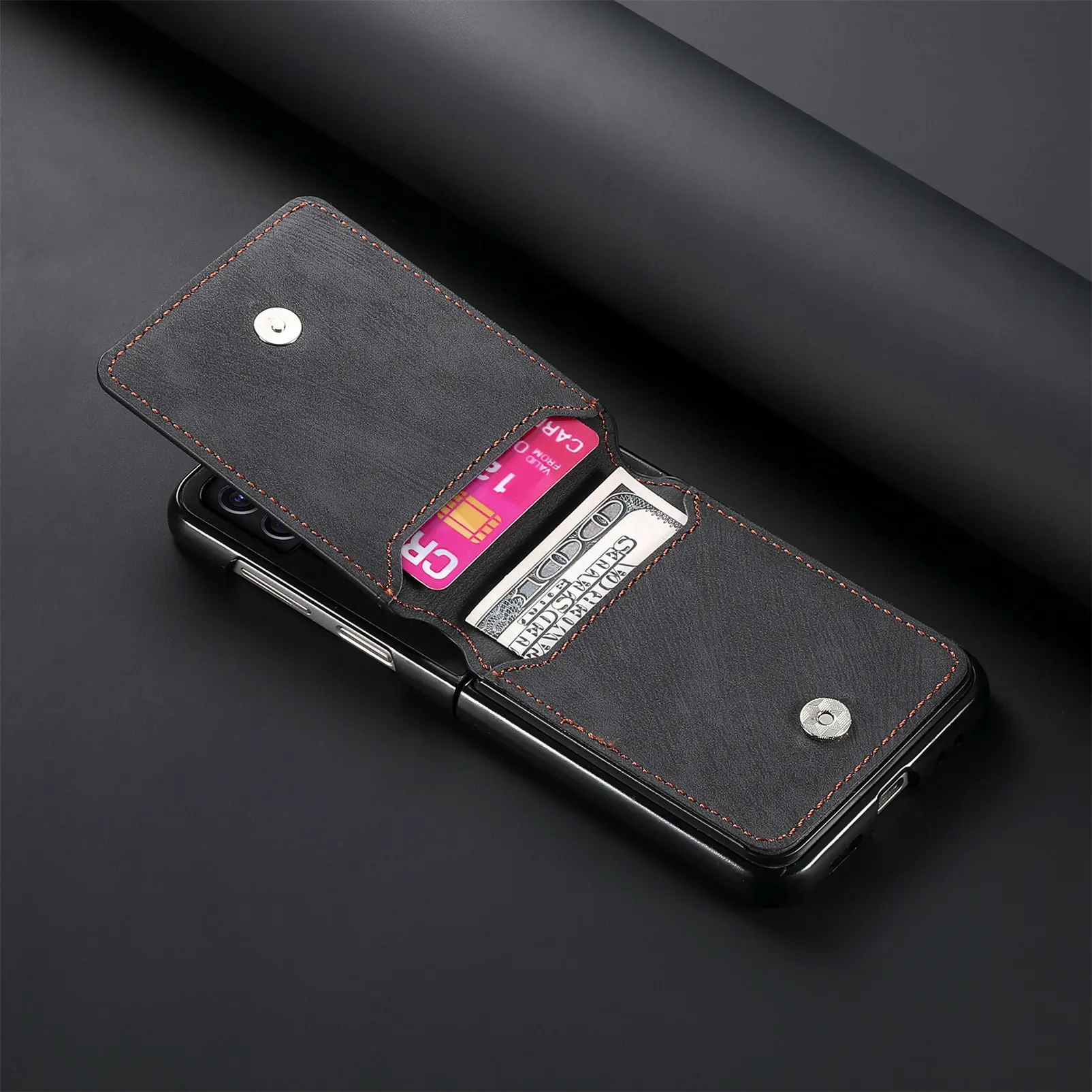 Luxury Leather Card Holder Case for Razr Ultra 5G Folding Smartphone