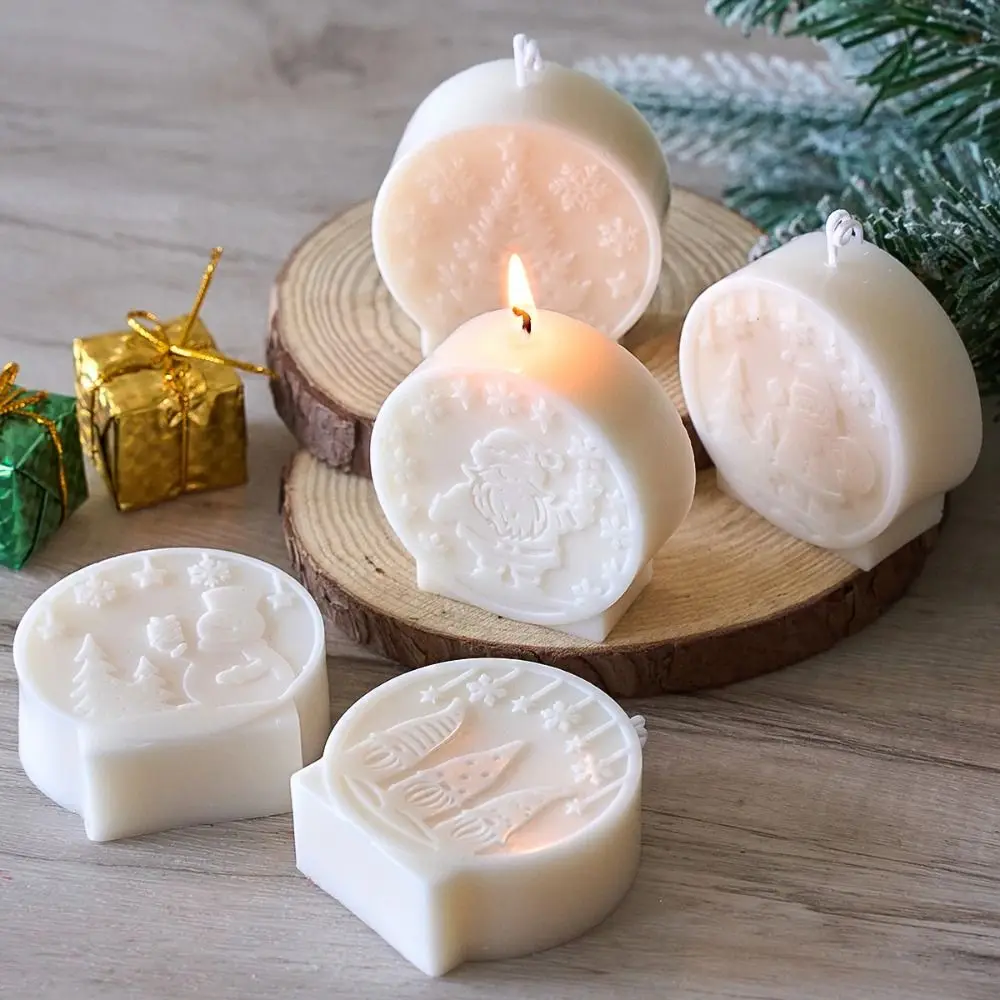 Silicone Christmas Candle Molds for DIY Crafts