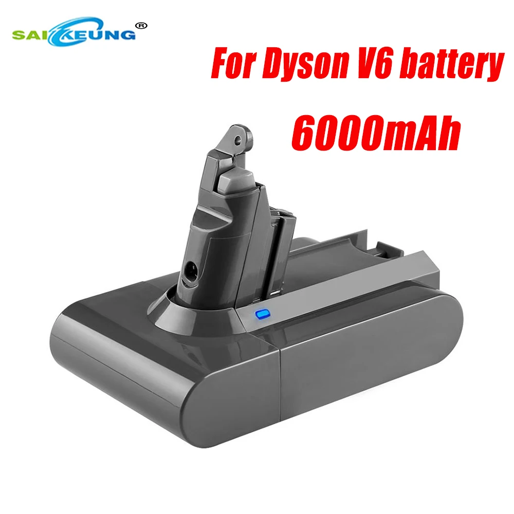 21.6V 6000mAh Rechargeable Lithium Battery Replacement V6 Battery Dyson