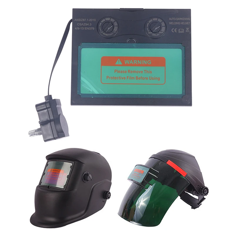 

1Pc Auto-Dimming Welding Helmet Lens Solar Pro Auto Darken Welding Helmet Mask Lens Automated Filter Lens Hood Protection