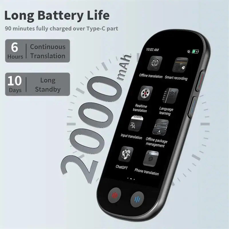 Voice Translator 139 Languages Z9 Portable Smart Voice Translator Real-time