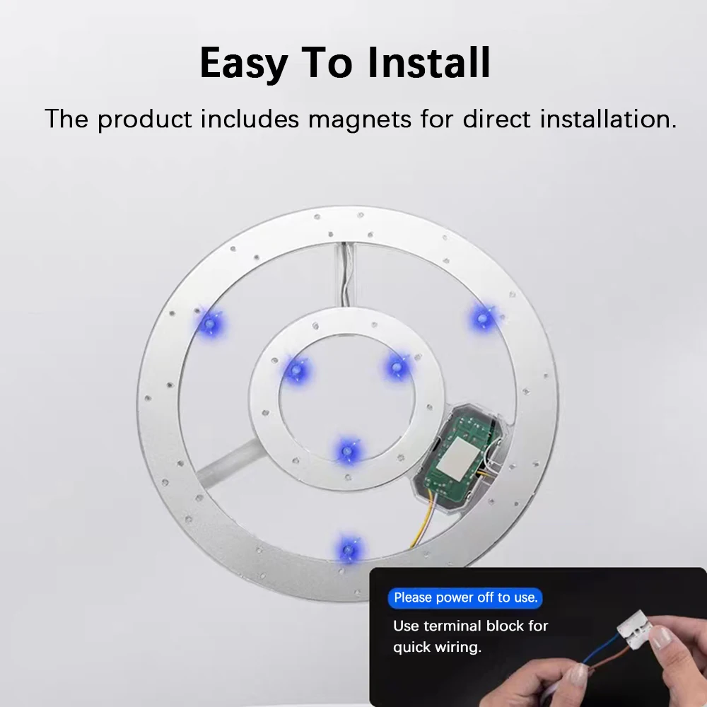 LED Panel Light 220V-240V Ceiling Light LED Module 24W-120W Round Ring Replacement Board for Indoor Ceiling Lighting led light led ceiling light led panel ceiling light module
