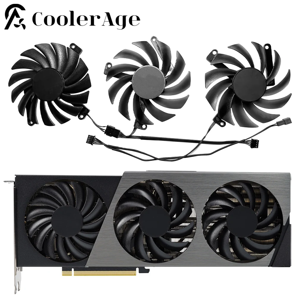 Cf-12910S Cf-12915S Rtx470 Rtx470Ti Ventola Della Scheda Video Per Inno3D Geforce Rtx 4070 Ti 4070 X3 Oc Scheda Grafica Sostitutiva Gpu