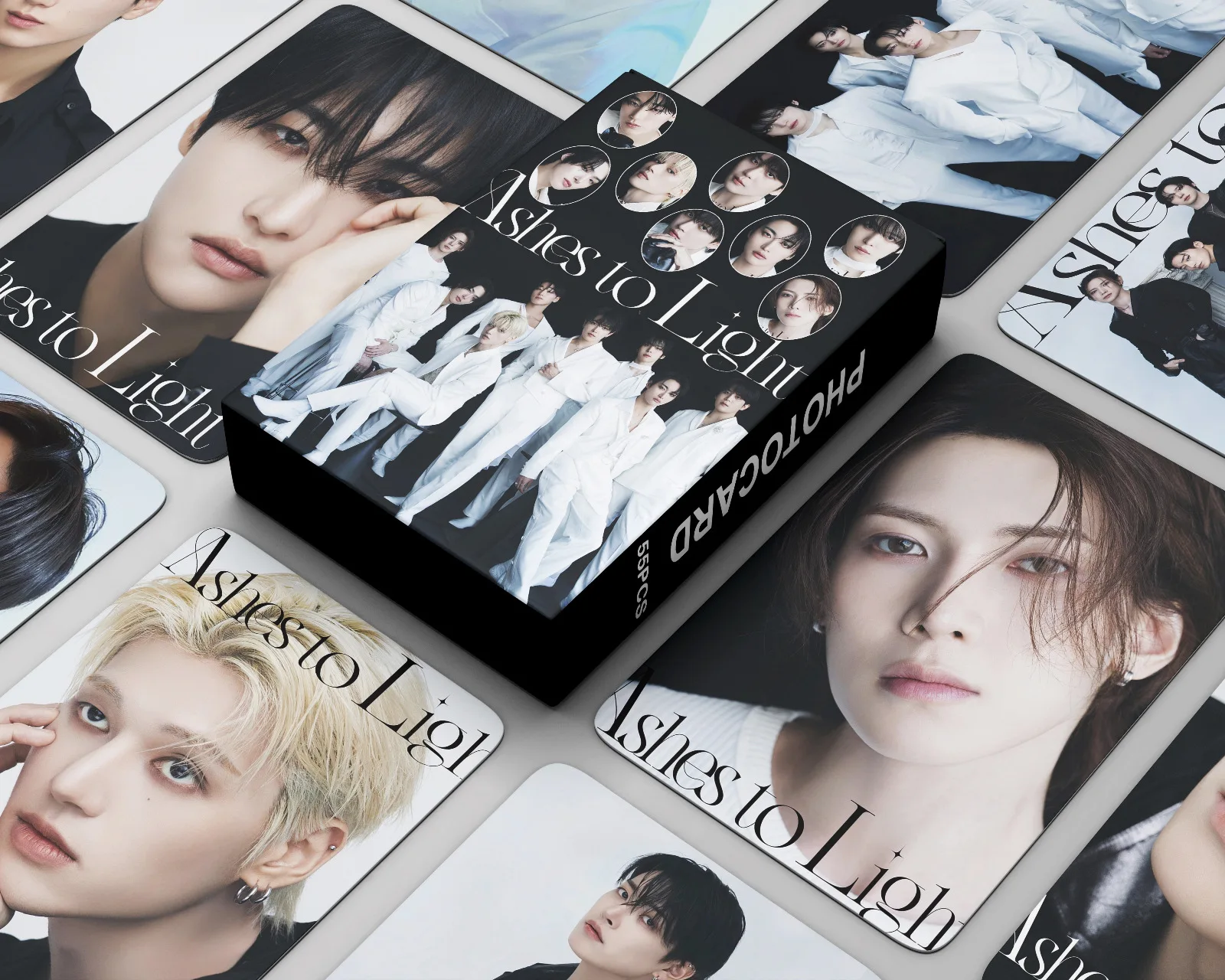 55pcs/set KPOP New Album Ashes to Light LOMO Card ATEEZ Card