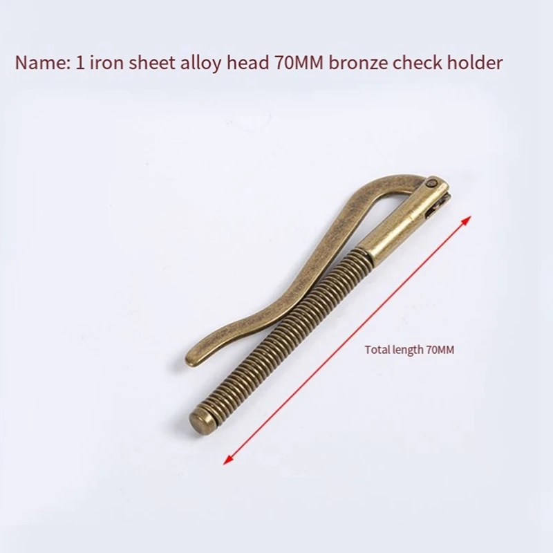 ABNL Spring Money Clip, Strip Ultra-Thin Wallet Wallet, DIY Leather Craft Cash Clip Accessories