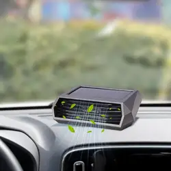 Solar Portable Car Air Purifier Freshener With HEPA Filter Negative Ion Generator Odor Removal Smoke Car Accessiories dropship