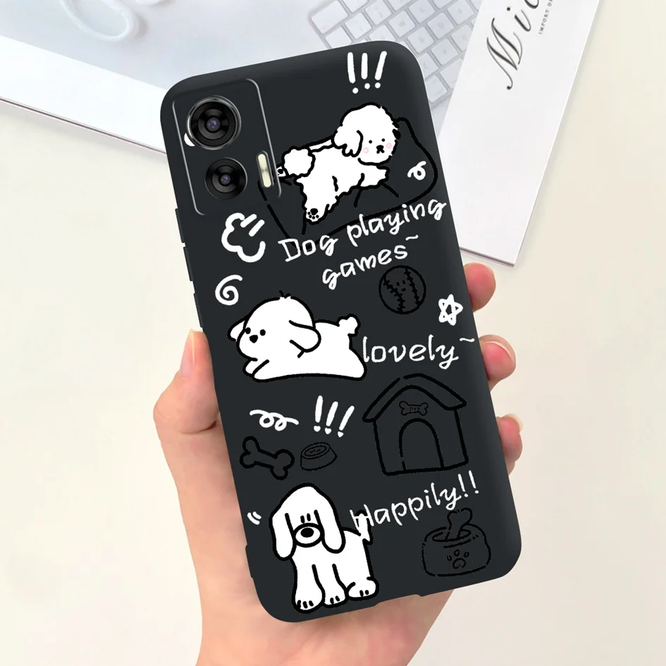Cute Cartoon Tulip Shockproof TPU Phone Case - Anti-Fall Bumper Cover