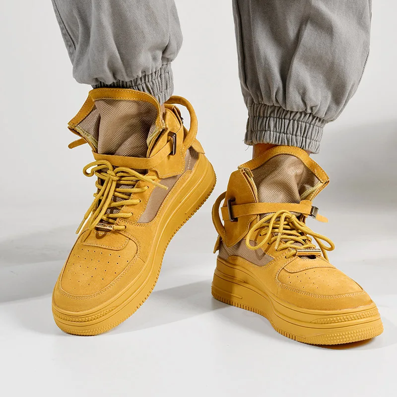 

Ins Chunky Sneakers Men Spring Autumn Thick Bottom Kanye Sports Men Mesh Hip Hop Sneakers Tenis Masculino Adulto Dropshipping